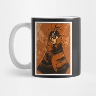 Portrait Of A Magician In Orange Mug